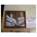 MANTLE / AARON SIGNED PHOTO FRAMED / WITH CERT.
