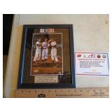 SNIDER / MAYS / MANTLE -SIGNED PIC FRAME / W CERT