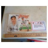 BOB FELLER SIGNED 8X10 WITH CERT