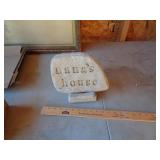 CONCRETE GARDEN SIGN