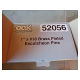 BOX OF BRASS PLATED PINS