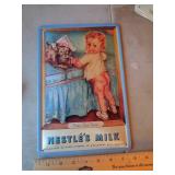 8X11 METAL SIGN NESTLE'S MILK