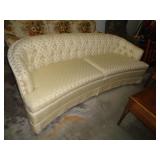 BEIGE & GOLD SOFA 87' L X 34' W X 32' T / G BEIGE & GOLD SOFA 87' L X 34' W X 32' T / G