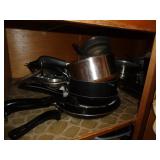 ALL POTS & PANS IN CABINET / K ALL POTS & PANS IN CABINET / K