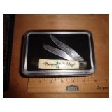 HAPPY HOLIDAYS FROST CUTLERY 2 BLADE KNIFE