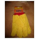 1 PAIR CLOTH FABRIC GLOVES  LARGE