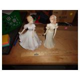 PAIR OF LADY FIGURINES