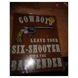 METAL SIGN 12' X 15' COWBOYS