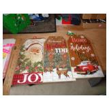 LOT OF 3 CHRISTMAS SIGNS