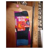 1 PAIR BLUE TOP THERMAL SOCKS SIZE 9-11