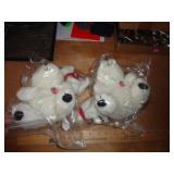 2 COCA COLA POLAR BEARS