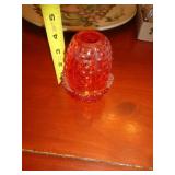 FENTON AMBERINA FAIRY CANDLE / DR