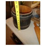 WOOD SUGAR BUCKET / DR