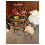 WOOD HIGH CHAIR & SMALL CHAIRS / FR