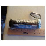 50' BLACK 1100LB PARACORD W / CARABINER