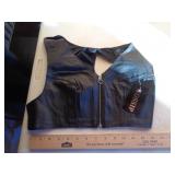 LADY BIKER GOSSIP BRAND LEATHER TOP SZ - XL