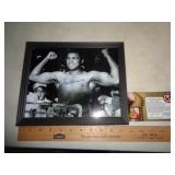 8X10 PHOTO FRAMED / MUHAMMAD ALI / W - CERT