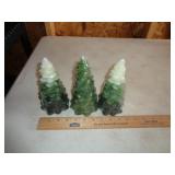 3 CHRISTMAS TREE CANDLES