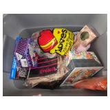 TOTE OF MISC. ITEMS / NO SHIPPING