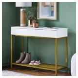 38" METAL CONSOLE TABLE