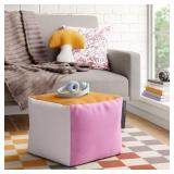 COLOR BLOCK DORM POUF