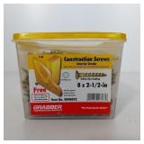 8 X 2 1/2 CONSTRUCTION SCREWS