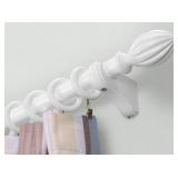 2 WOOD BULLET CURTAIN ROD FINIALS