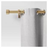 THRESHOLD 36" - 66" BRASS CURTAIN ROD