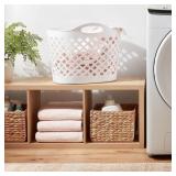 PAIR FLEXIBLE OVAL LAUNDRY BASKETS