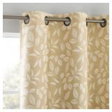 PAIR 40 X 96 EMBROIDERED BLACKOUT DRAPES