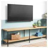 60" WOOD & METAL TV STAND