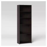 6FT SHELF BOOKCASE ESPRESSO