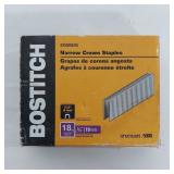 BOSTITCH 3/4" 18GA NARROW CROWN STAPLES