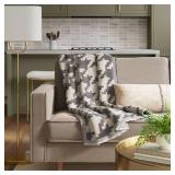 OVERSIZED HOUNDSTOOTH THROW BLANKET