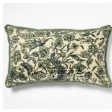 14X24 JACOBEAN FLORAL THROW PILLOW