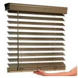 35 X 64 2' FAUX WOOD BLINDS