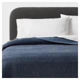 QUEEN RUCHED VELVET QUILT