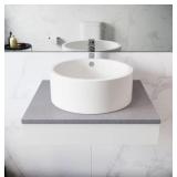 MONACO ROUND CERAMIC VESSEL SINK