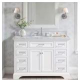 49' SINGLE SINK MARBLE TOP VANITY