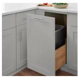 18IN GRAY SHAKER TRASH CAN CABINET