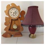 CLOCK & SM LAMP