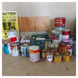 ASSORTED PAINTS & SPRAYPAINT