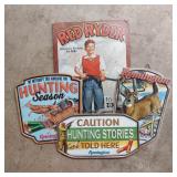 ASSORTED  TIN SIGNS