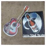 PAIR VINTAGE TIN BAR SIGNS