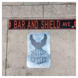 PAIR HARLEY DAVIDSON TIN SIGNS
