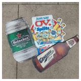 TRIO VINTAGE TIN BAR SIGNS