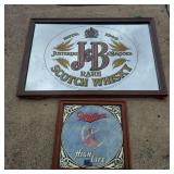 PAIR VINTAGE BAR SIGNS