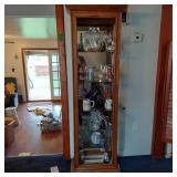 OAK & GLASS DISPLAY CABINET