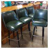 4 SWIVEL BAR STOOLS