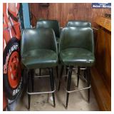 4 SWIVEL BAR STOOLS